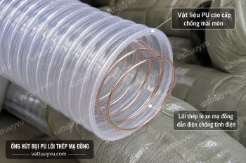 Ống Hút Bụi PU Lõi Thép Mạ Đồng: Tiêu Chuẩn Chống Tĩnh Điện Mới Nhất