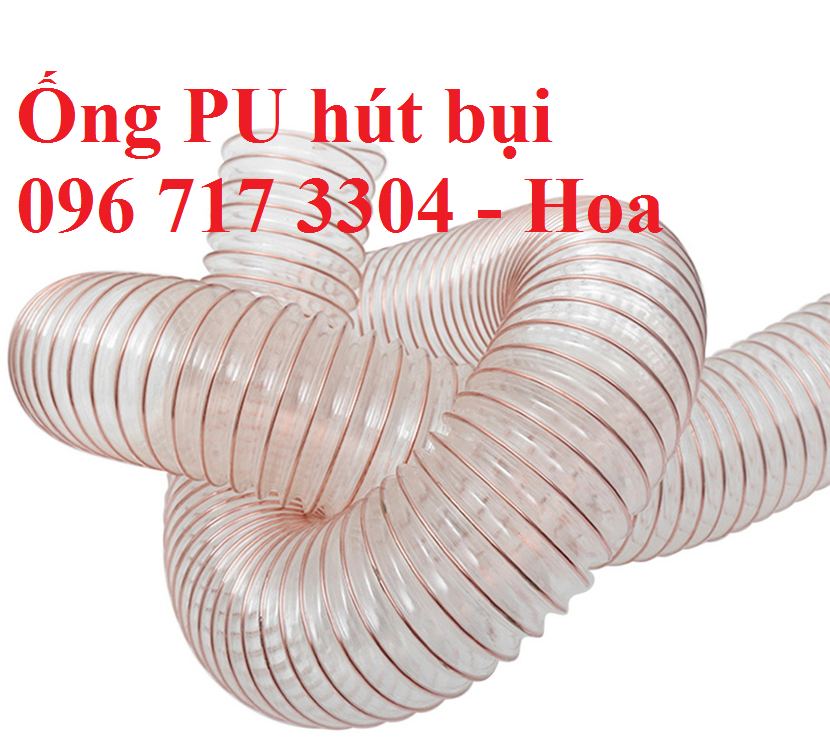 Ống hút bụi PU lõi đồng phi 32mm chống tĩnh điện lắp trong hệ thống hút bụi nhà xưởng