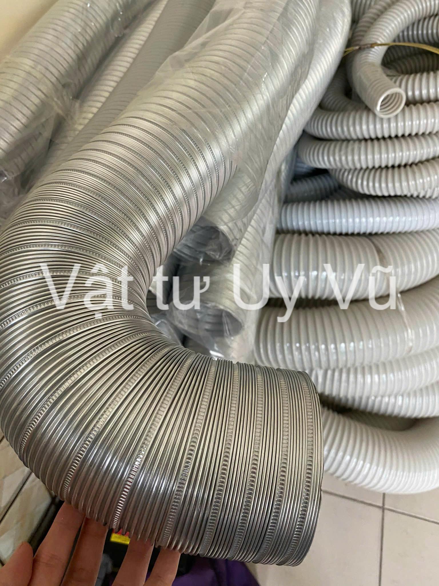 ống nhôm nhún 350mm kết cấu 9 nếp gân