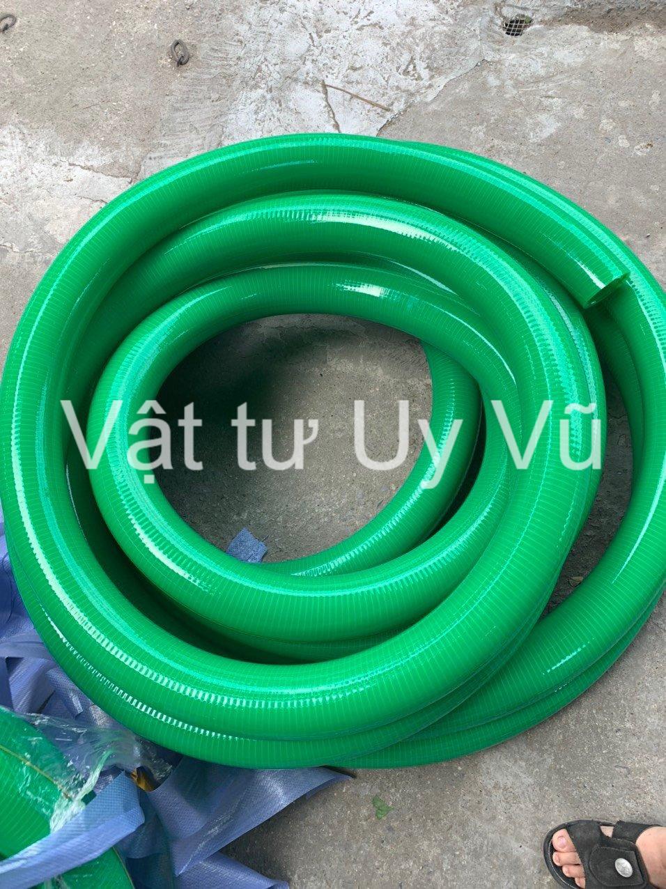 Ống nhựa mềm lõi thép màu xanh
