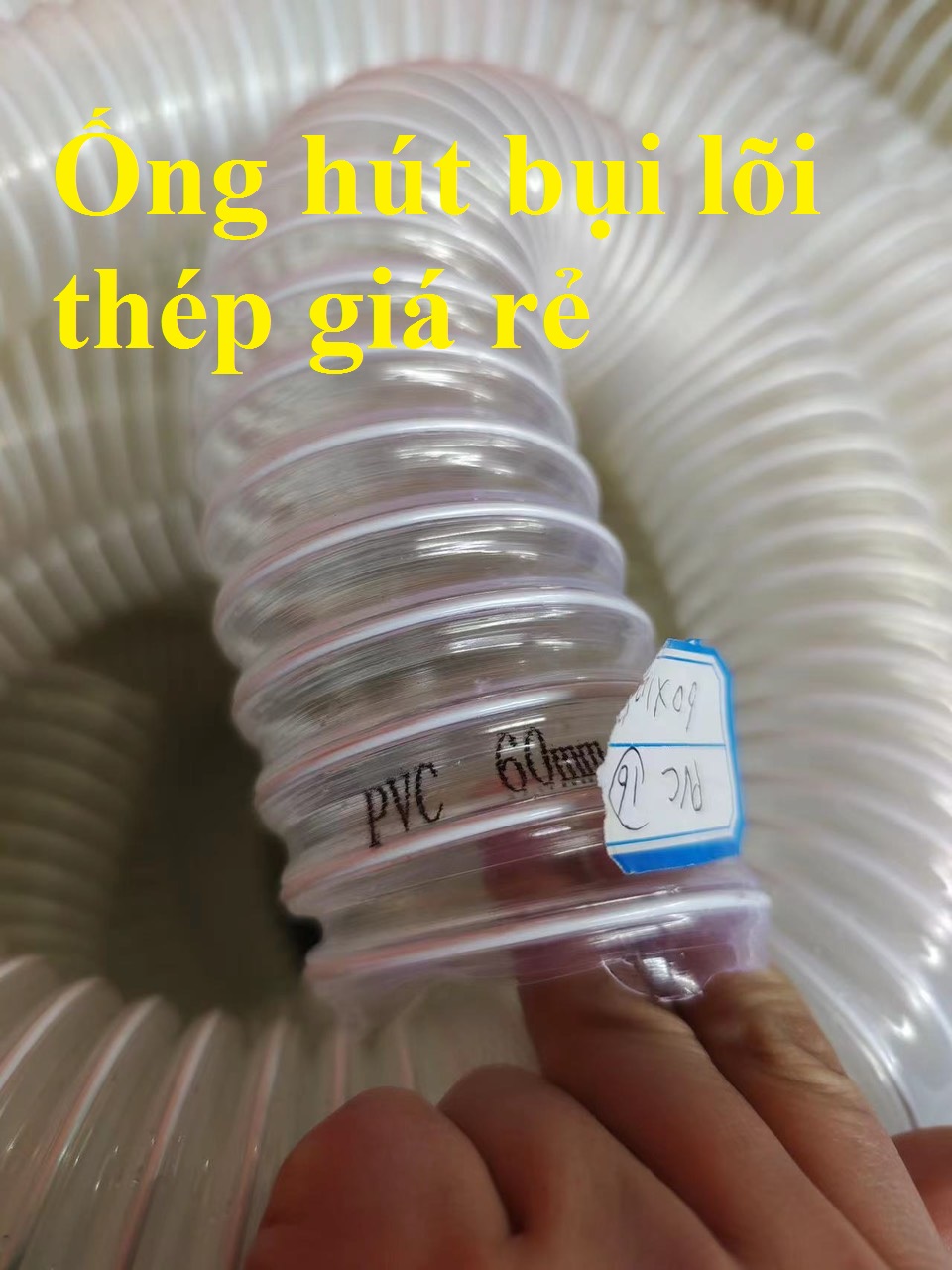 ống hút bụi lõi thép phi 125mm