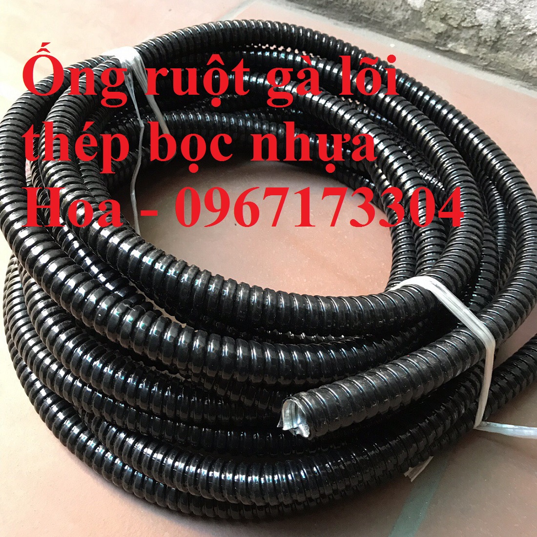 Ống ruột gà lõi thép bọc nhựa nhập khẩu