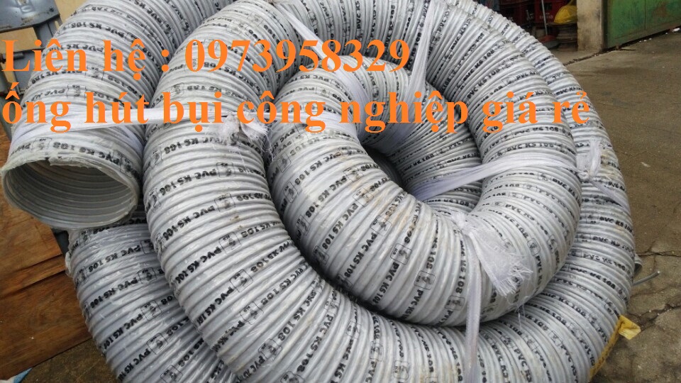 Ống hút bụi gân nhựa phi 150mm giao hàng toàn quốc