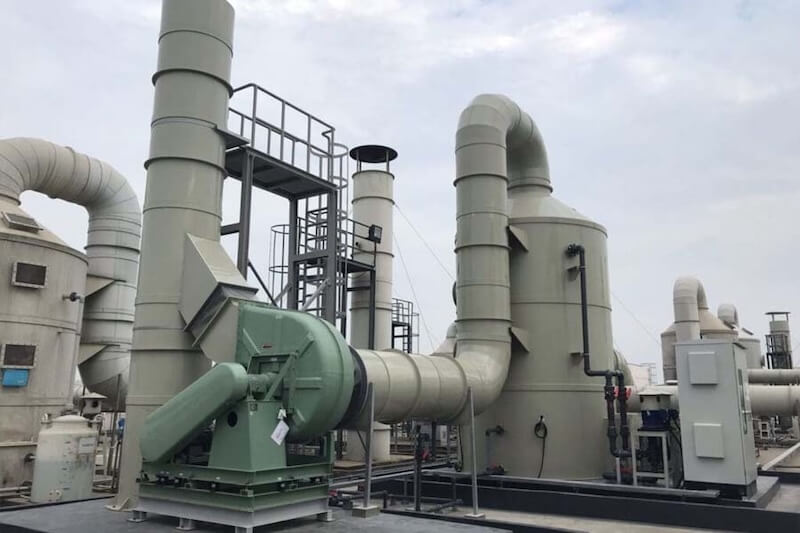Tháp rửa khí có thể xử lý bụi trong công nghiệp với hiệu quả lên đến 99.9%